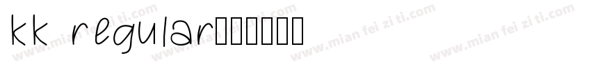 kk regular字体转换